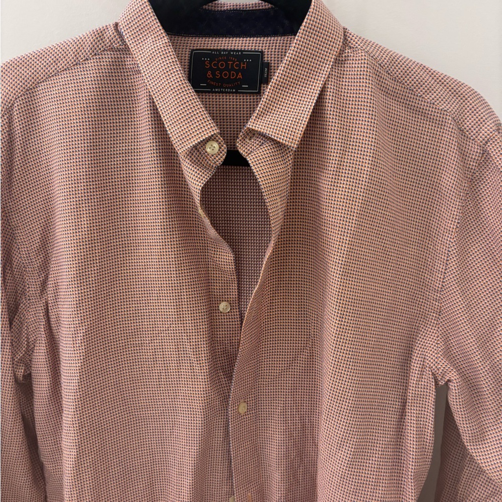 Scotch & Soda Men's Button Down Shirt - Pink